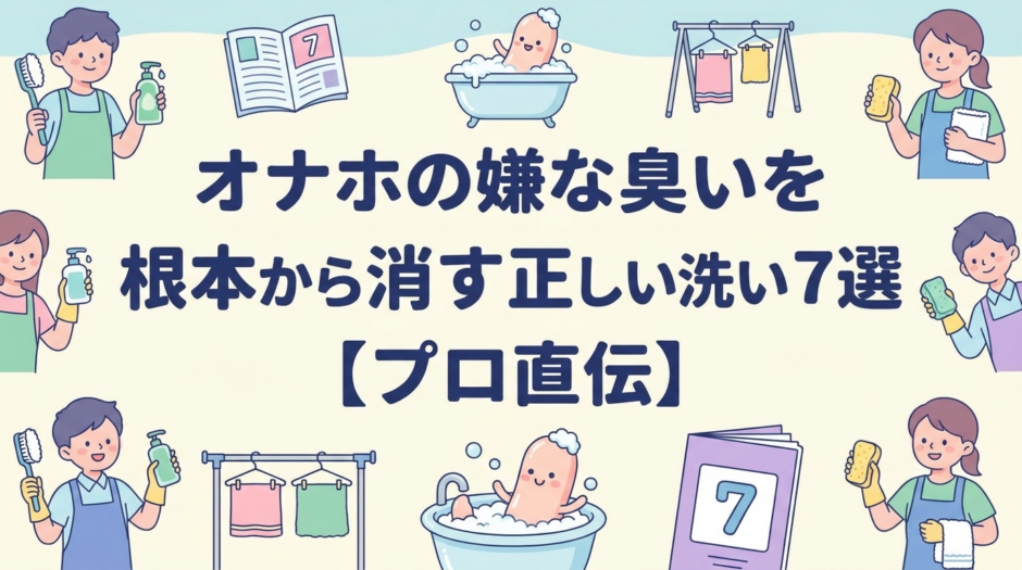 オナホの嫌な臭いを根本から消す正しい洗い方7選【プロ直伝】