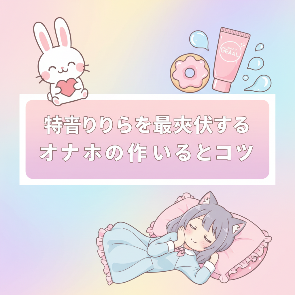 気持ちよさを最大化するオナホの使い方とコツ