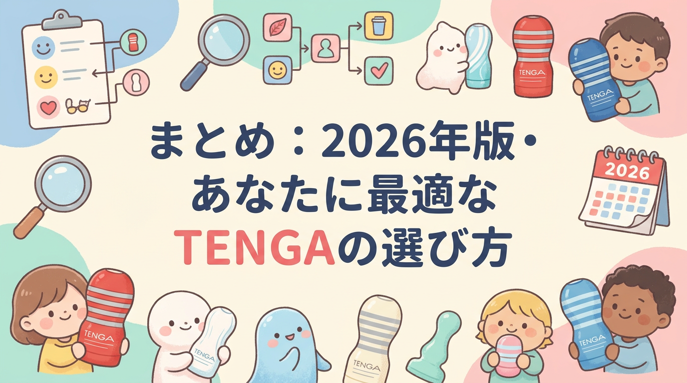 まとめ：2026年版・あなたに最適なTENGAの選び方