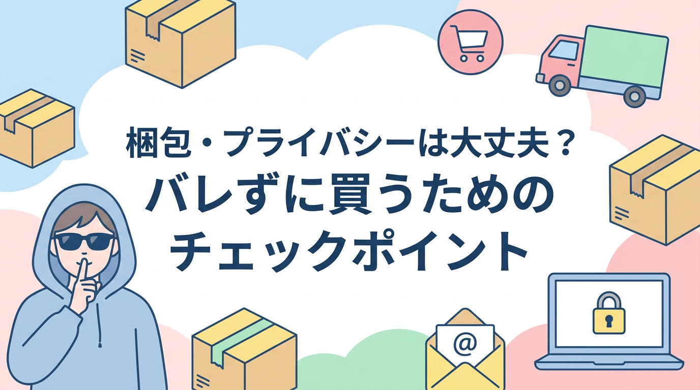 梱包・プライバシーは大丈夫？バレずに買うためのチェックポイント