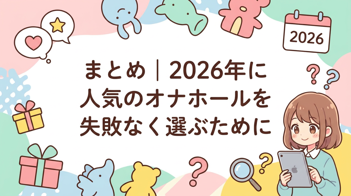 まとめ｜2026年に人気のオナホールを失敗なく選ぶために