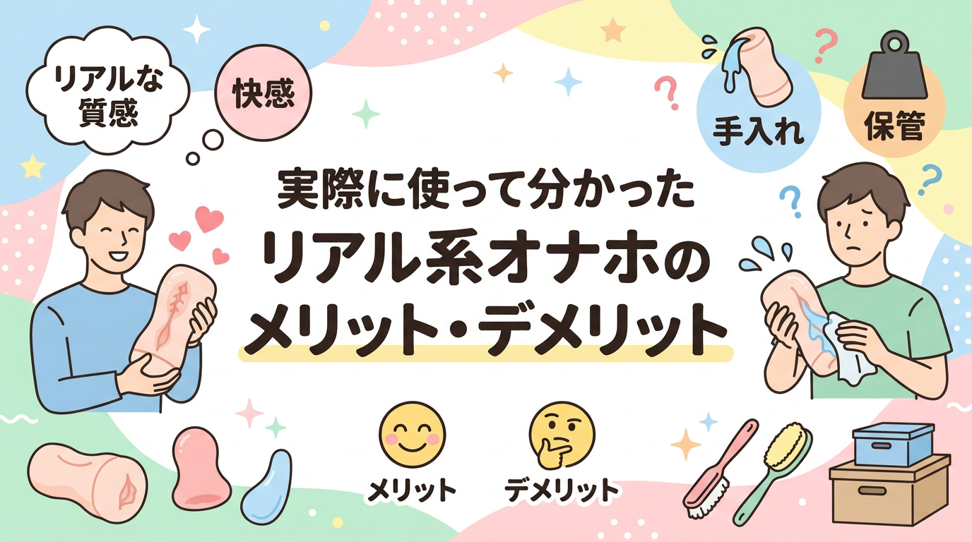 実際に使って分かったリアル系オナホのメリット・デメリット