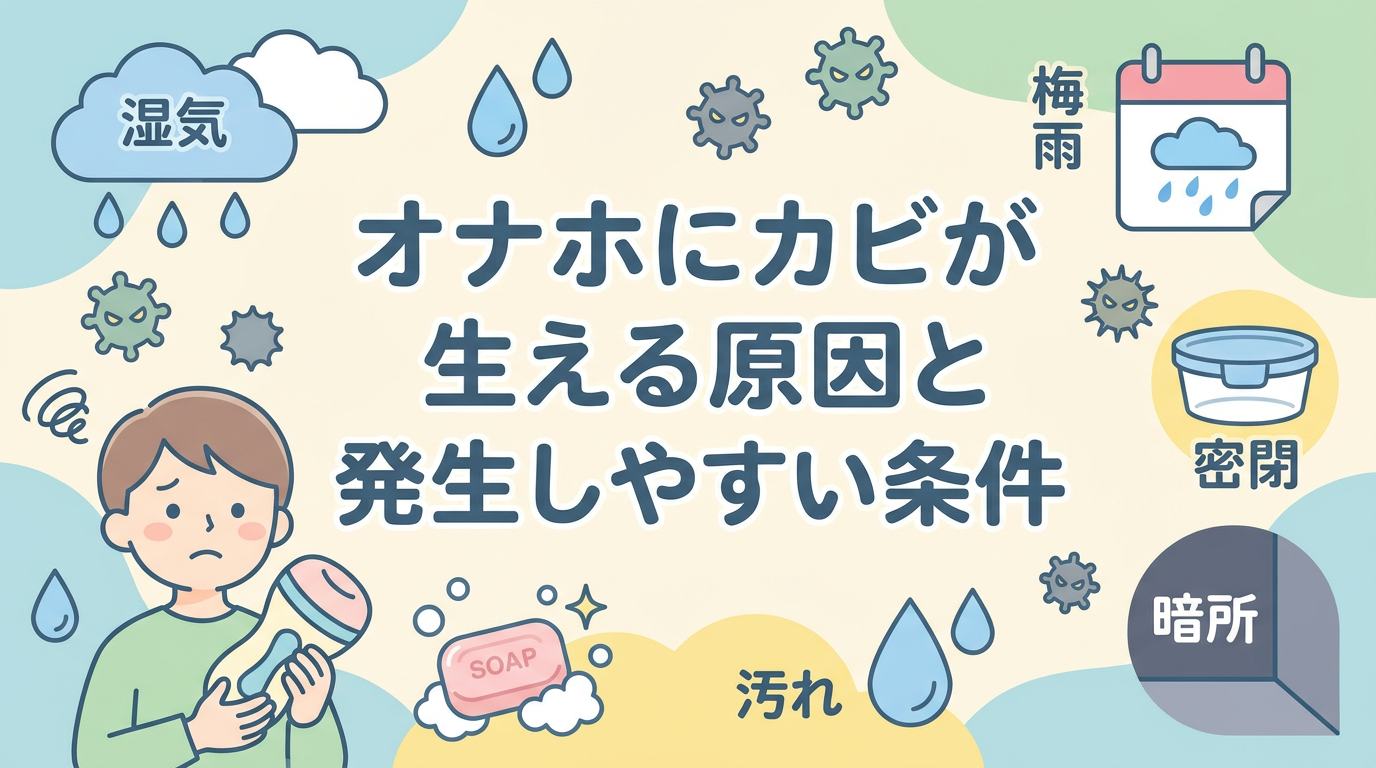オナホにカビが生える原因と発生しやすい条件