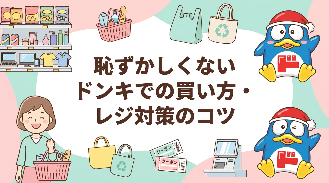 恥ずかしくないドンキでの買い方・レジ対策のコツ