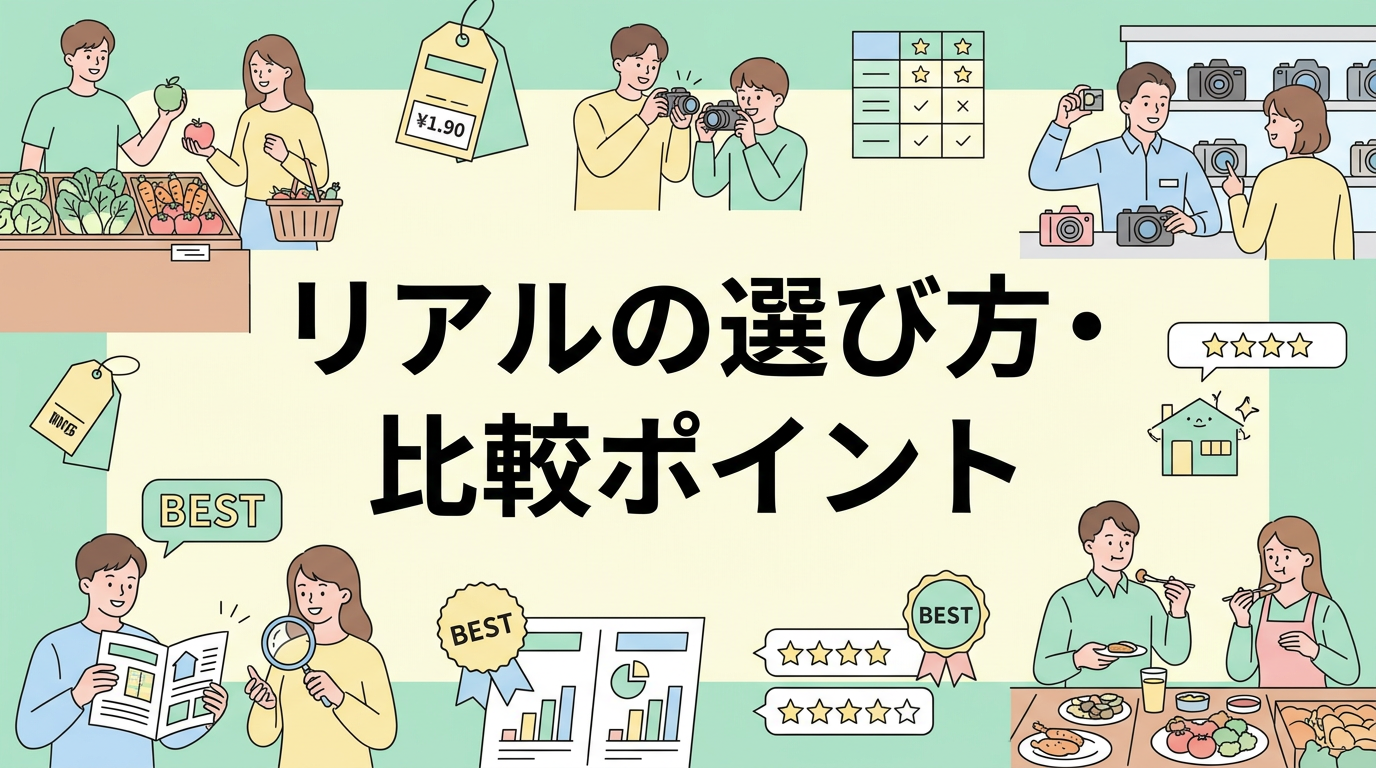 リアルの選び方・比較ポイント