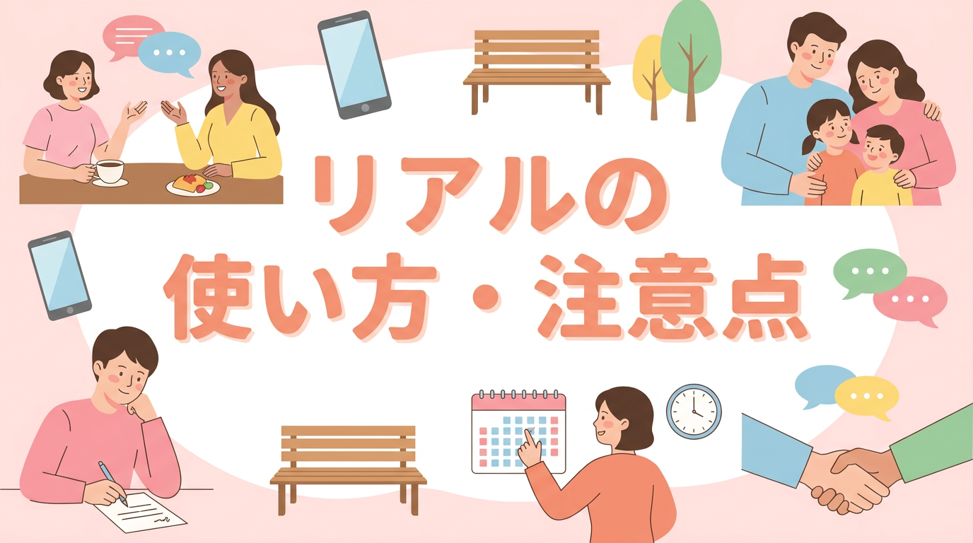 リアルの使い方・注意点