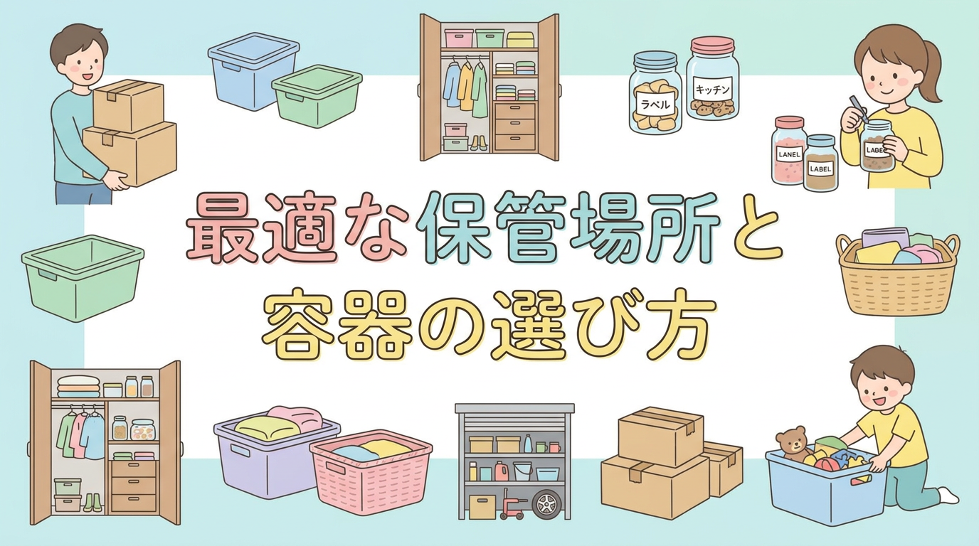 最適な保管場所と容器の選び方