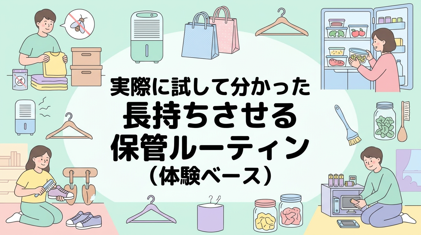 実際に試して分かった長持ちさせる保管ルーティン（体験ベース）