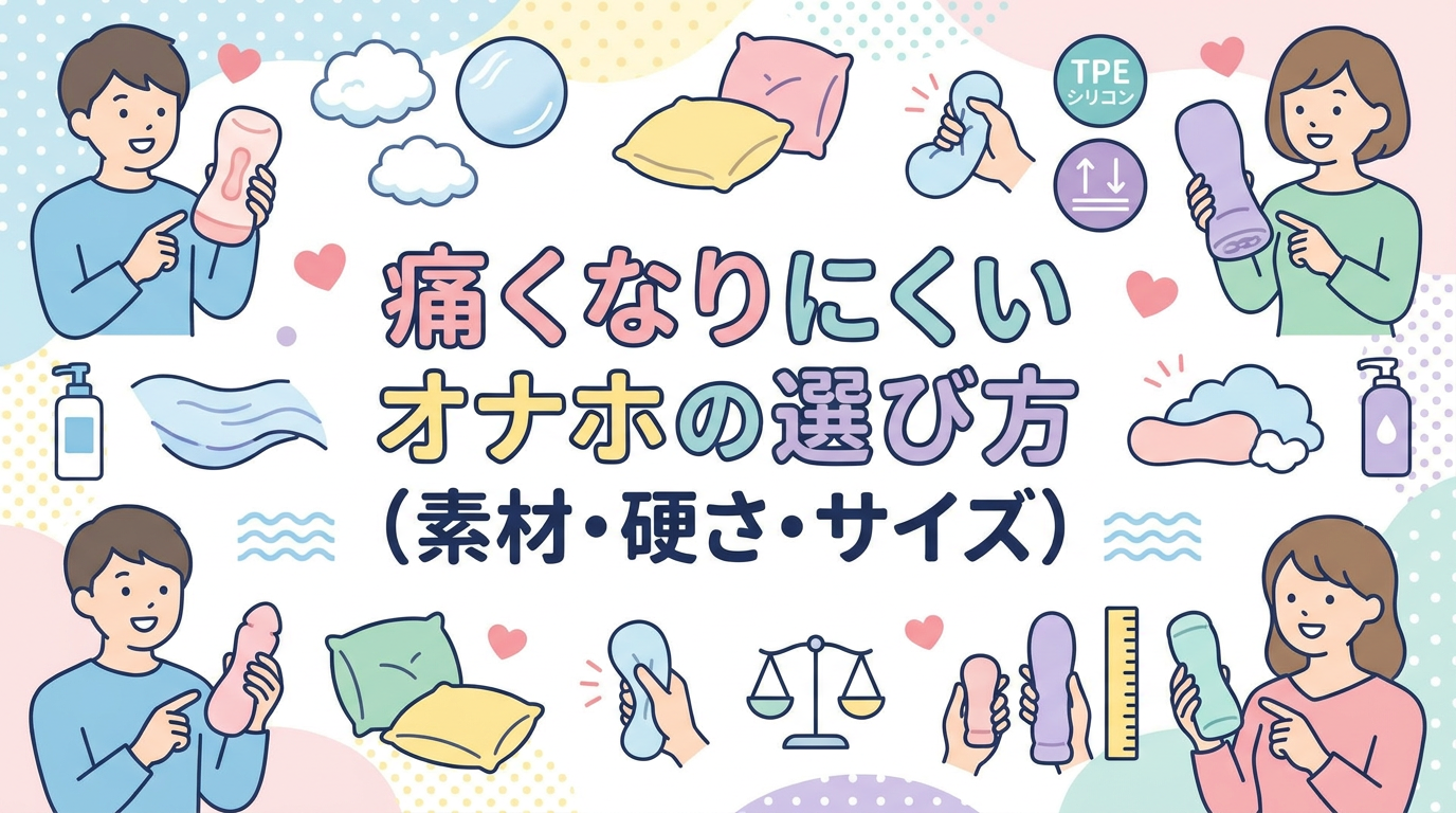 痛くなりにくいオナホの選び方（素材・硬さ・サイズ）