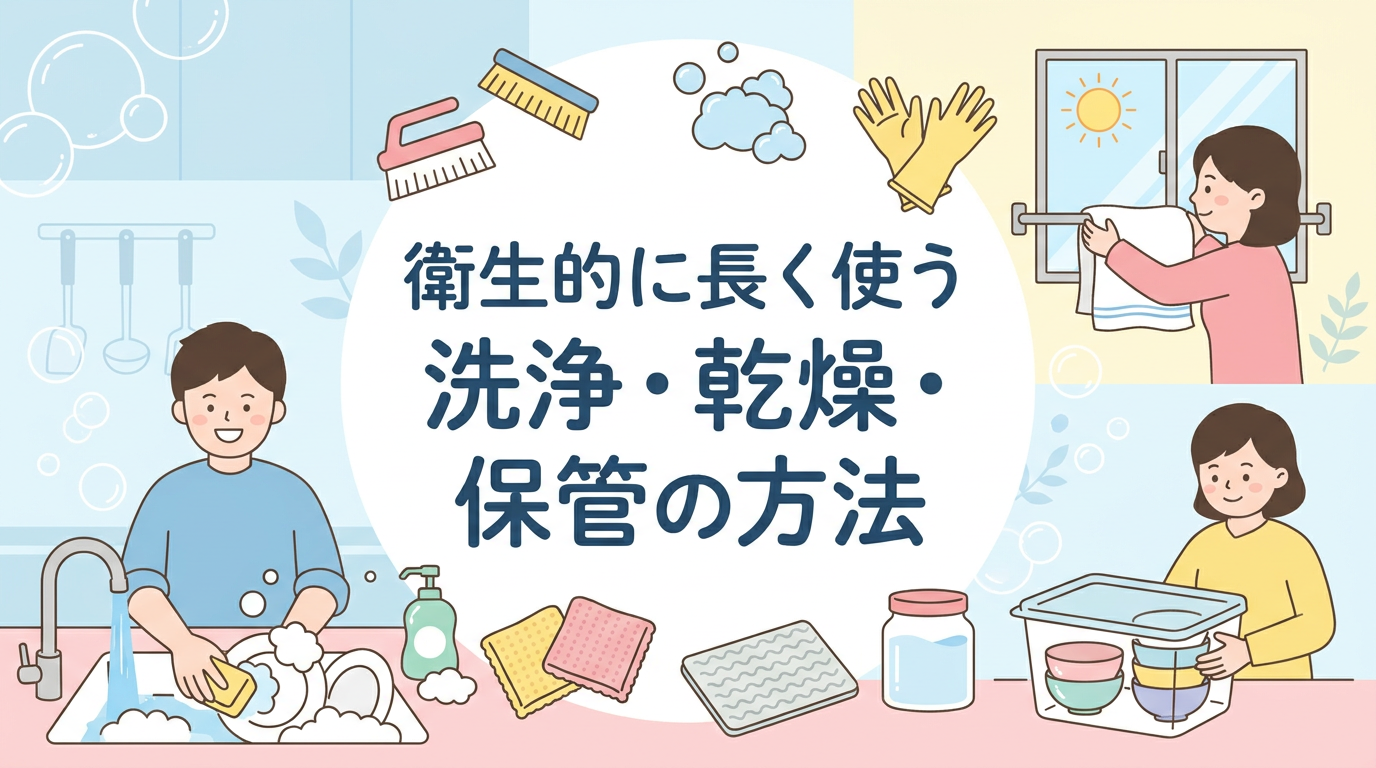 衛生的に長く使う洗浄・乾燥・保管の方法