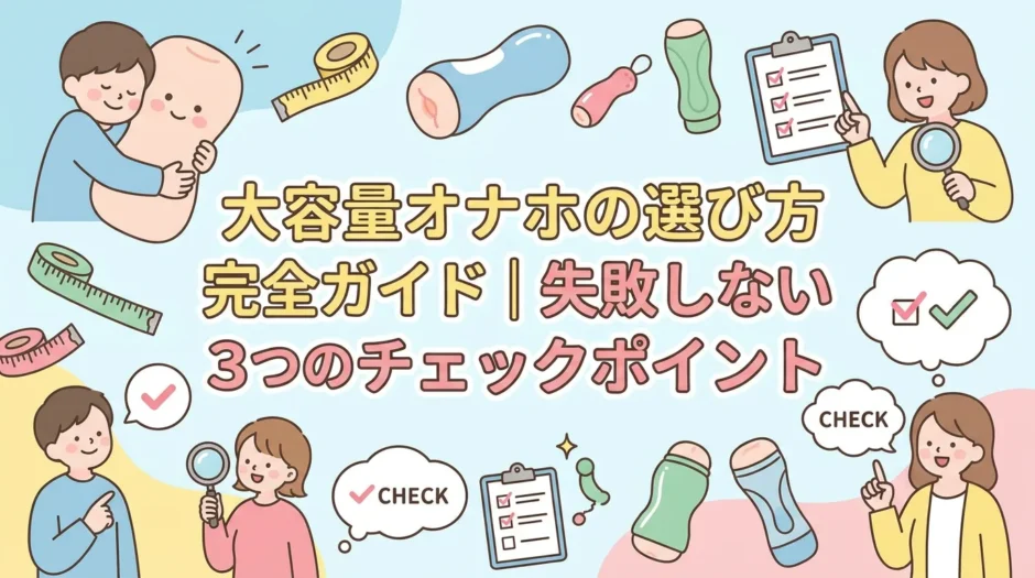 大容量オナホの選び方完全ガイド｜失敗しない3つのチェックポイント