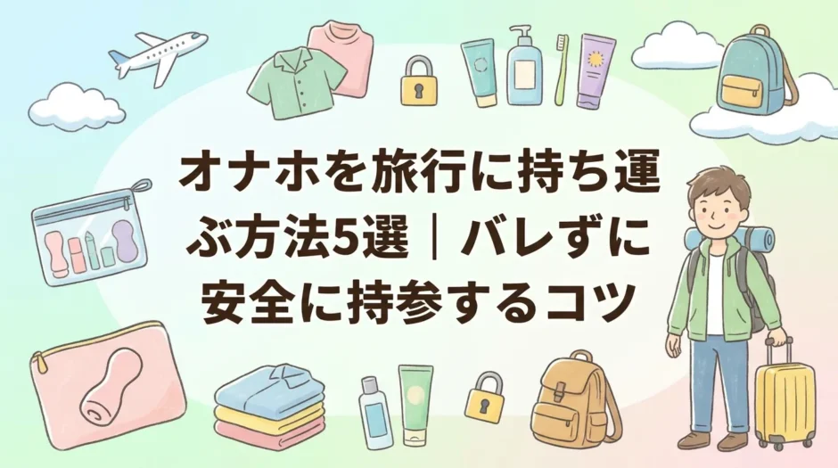 オナホを旅行に持ち運ぶ方法5選｜バレずに安全に持参するコツ