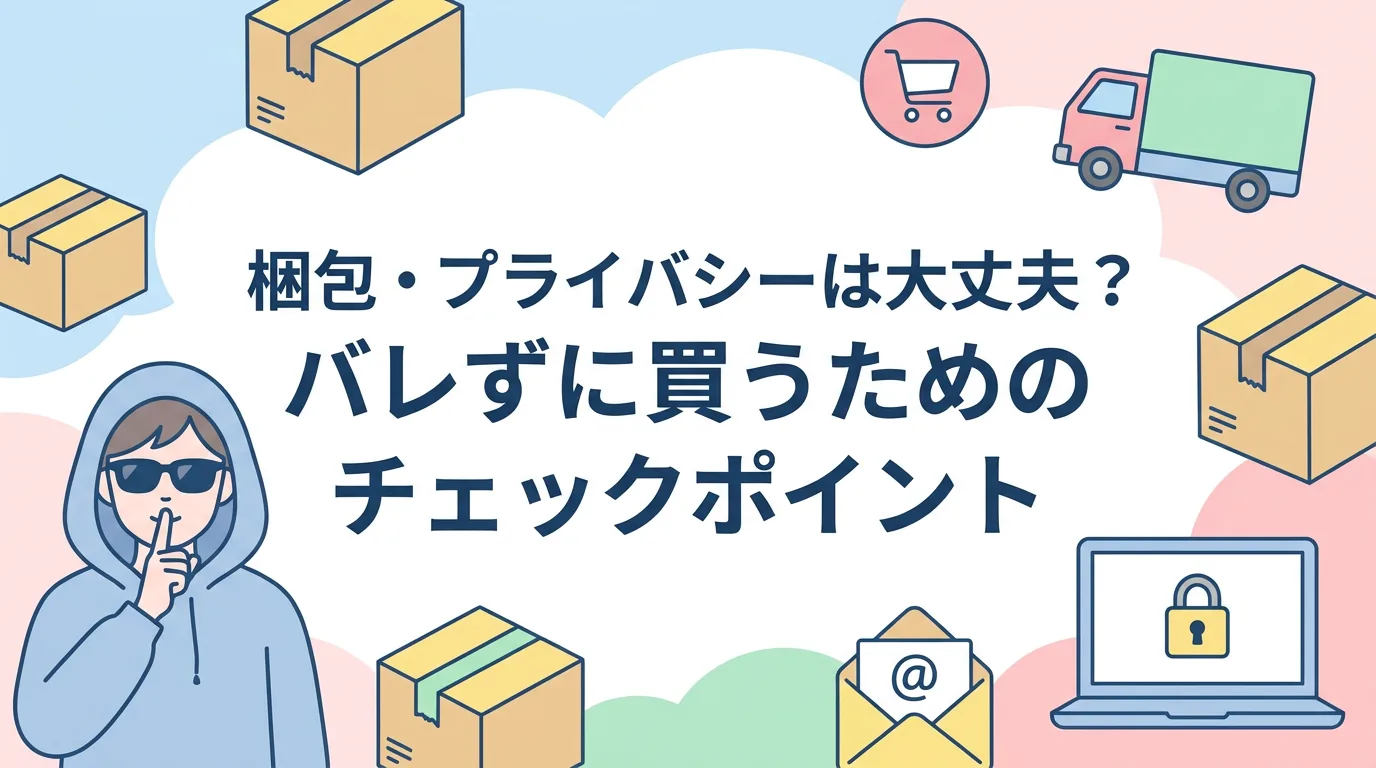 梱包・プライバシーは大丈夫？バレずに買うためのチェックポイント