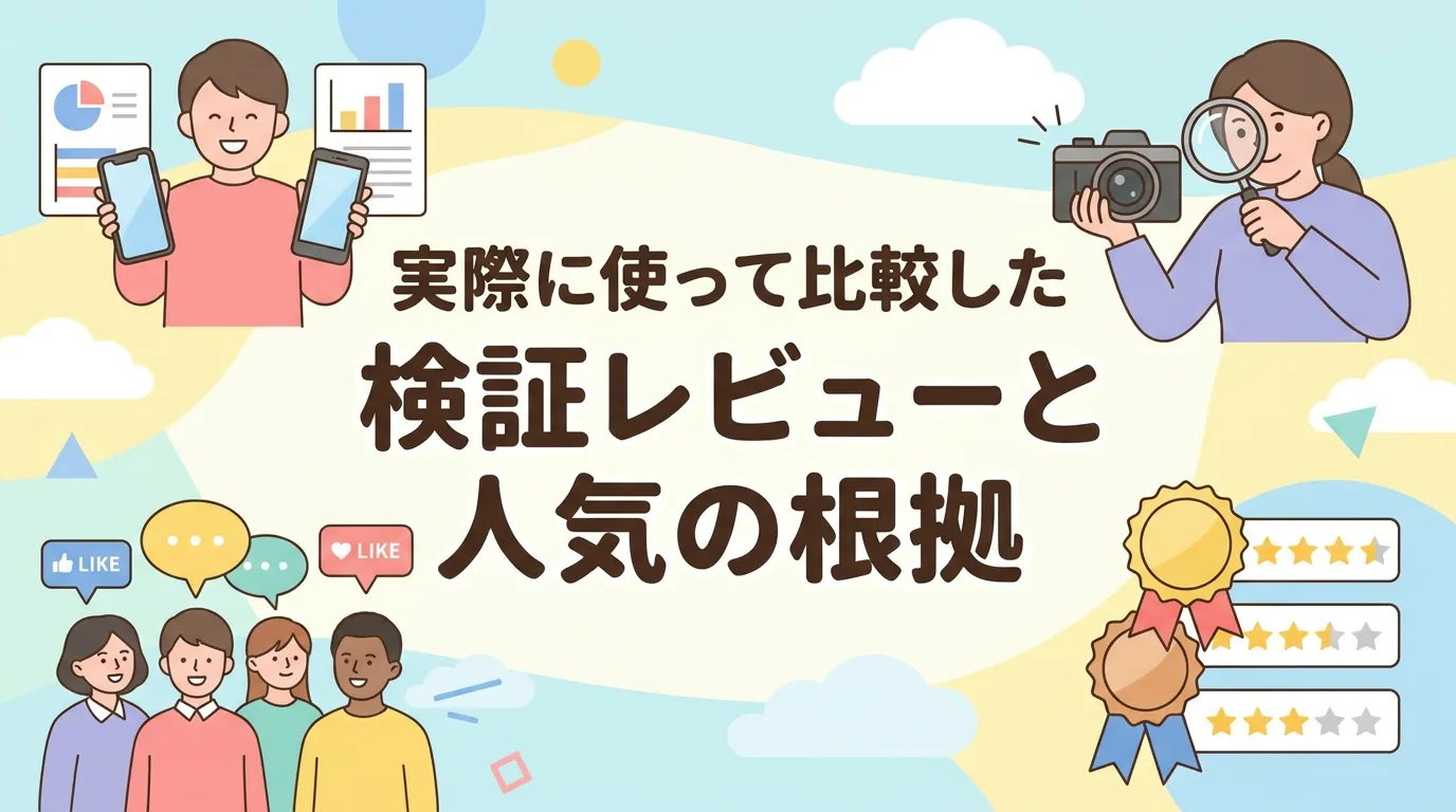 実際に使って比較した検証レビューと人気の根拠