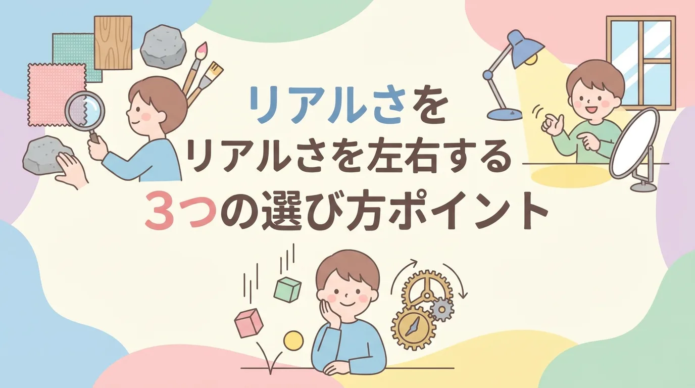 リアルさを左右する3つの選び方ポイント