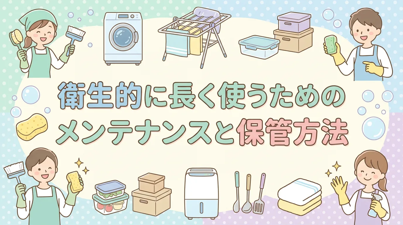 衛生的に長く使うためのメンテナンスと保管方法