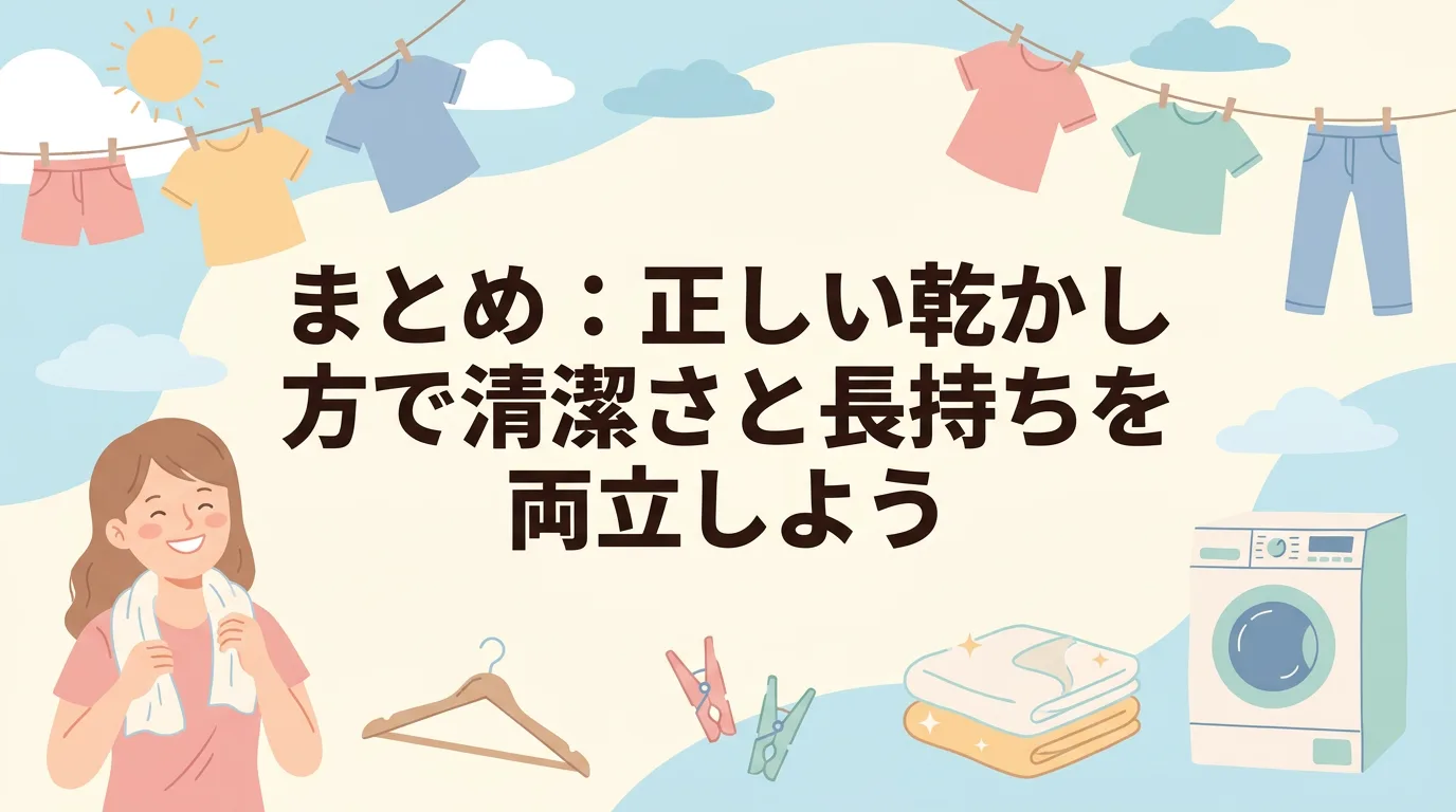まとめ:正しい乾かし方で清潔さと長持ちを両立しよう