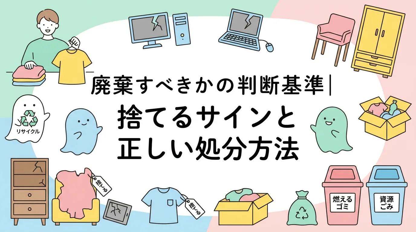 廃棄すべきかの判断基準｜捨てるサインと正しい処分方法