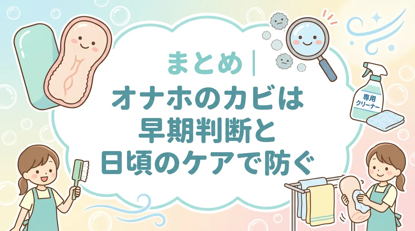 まとめ｜オナホのカビは早期判断と日頃のケアで防ぐ