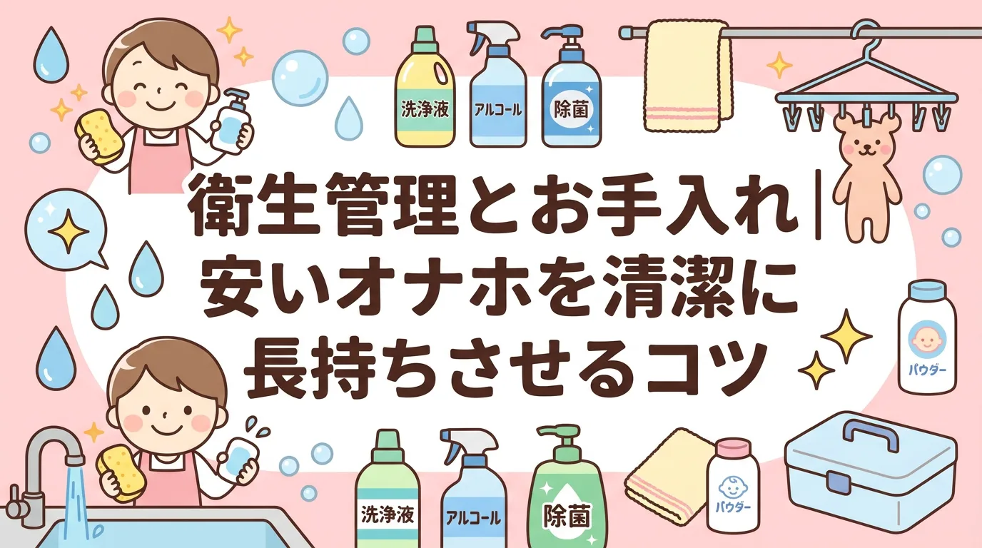 衛生管理とお手入れ｜安いオナホを清潔に長持ちさせるコツ