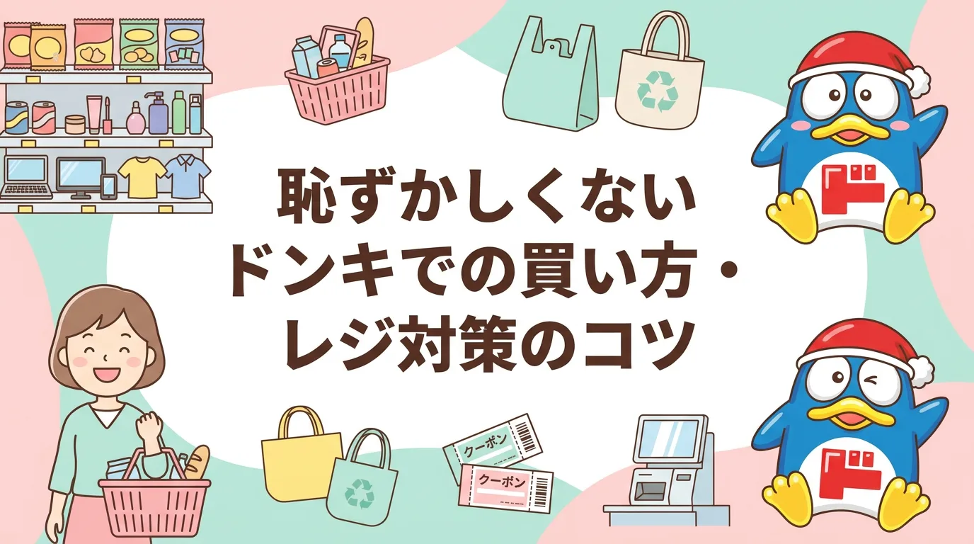 恥ずかしくないドンキでの買い方・レジ対策のコツ