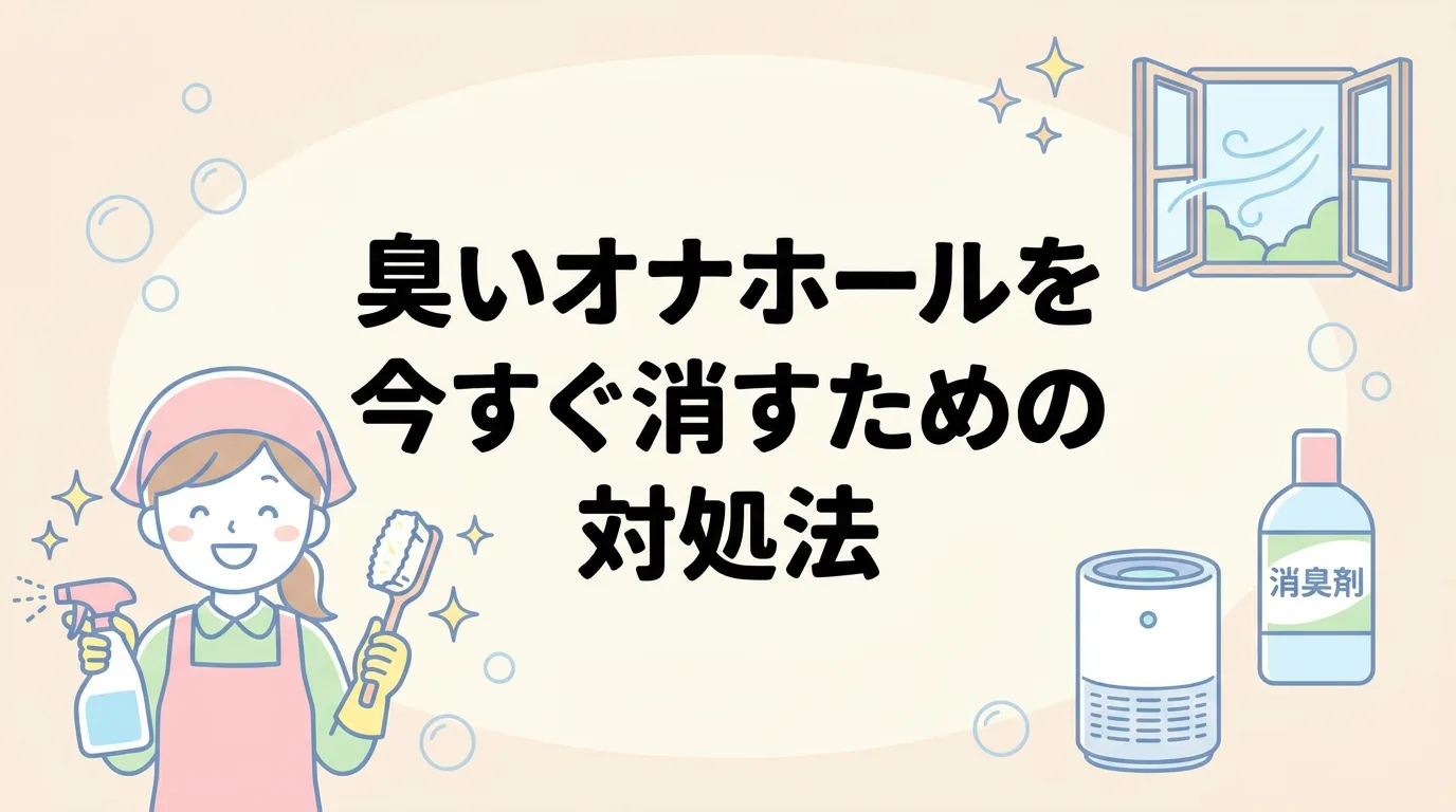 臭いオナホールを今すぐ消すための対処法