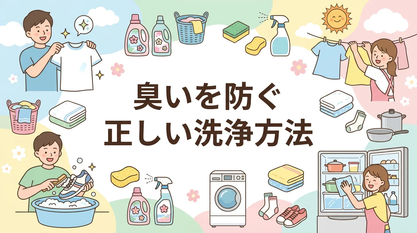 臭いを防ぐ正しい洗浄方法