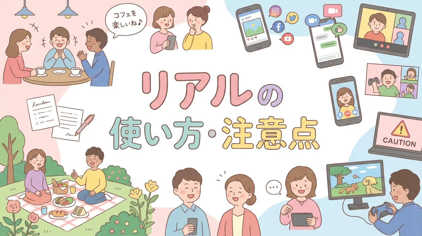 リアルの使い方・注意点
