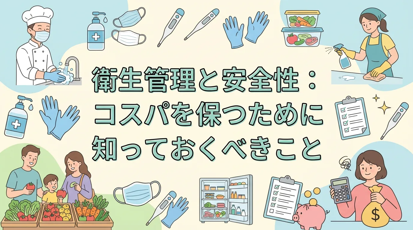 衛生管理と安全性:コスパを保つために知っておくべきこと