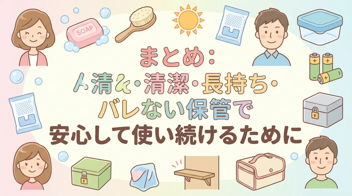 まとめ:清潔・長持ち・バレない保管で安心して使い続けるために