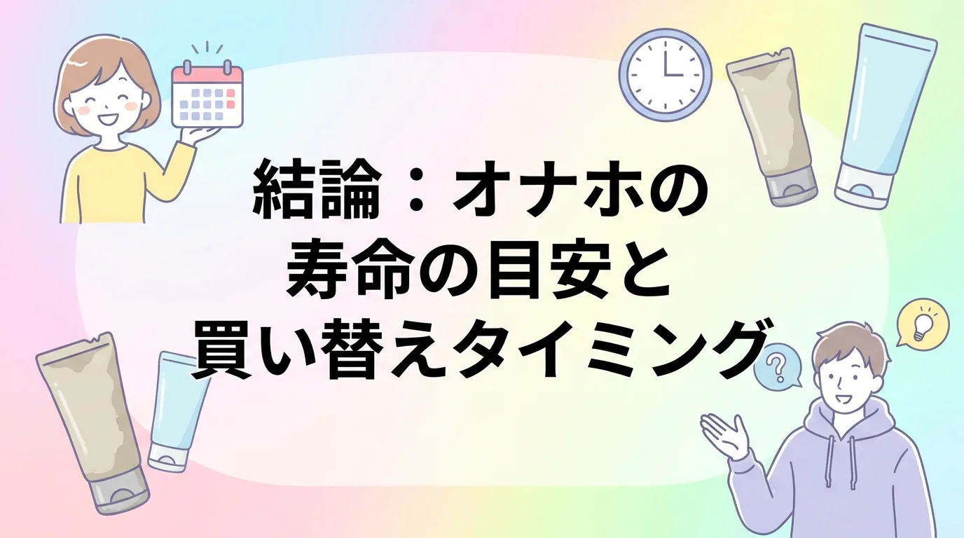 結論:オナホの寿命の目安と買い替えタイミング