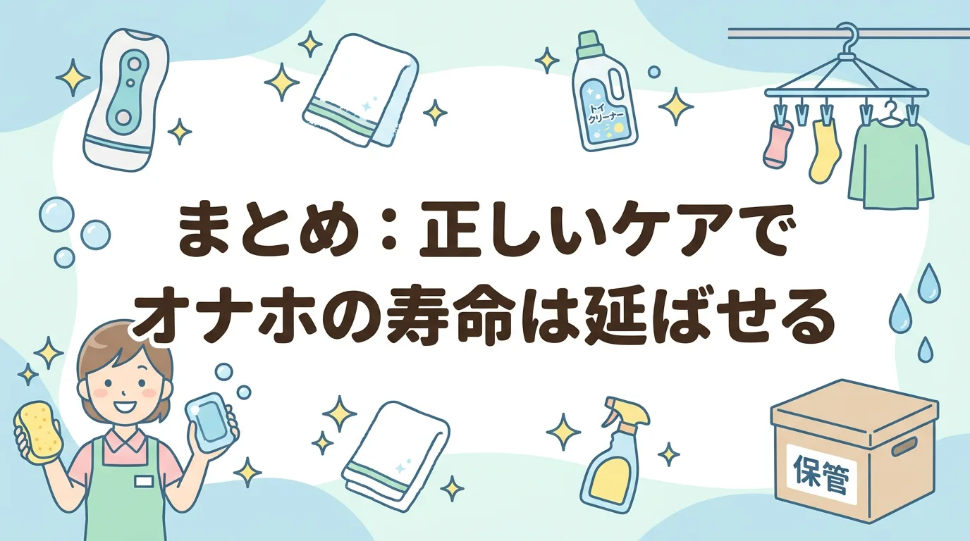 まとめ:正しいケアでオナホの寿命は延ばせる