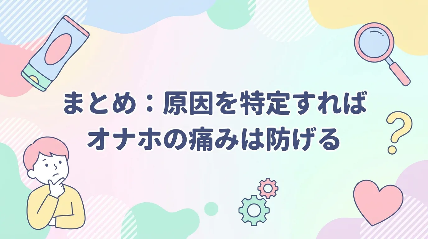まとめ:原因を特定すればオナホの痛みは防げる