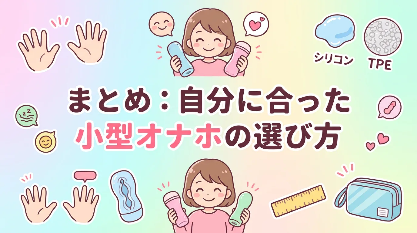まとめ:自分に合った小型オナホの選び方