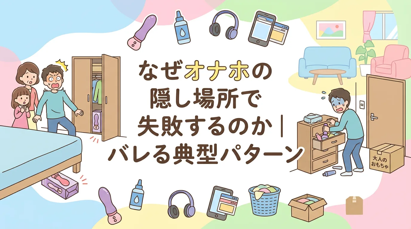 なぜオナホの隠し場所で失敗するのか|バレる典型パターン