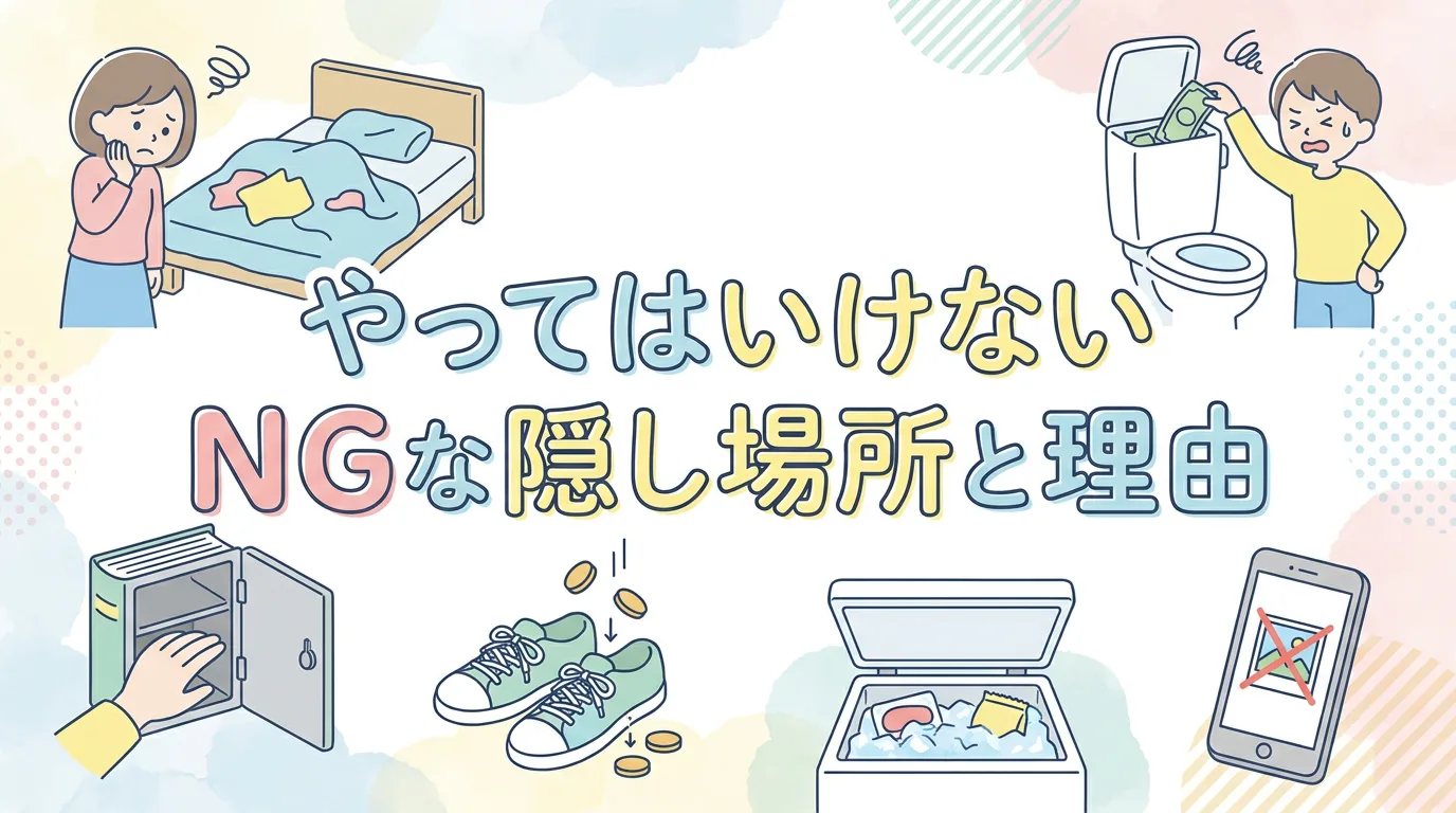 やってはいけないNGな隠し場所と理由