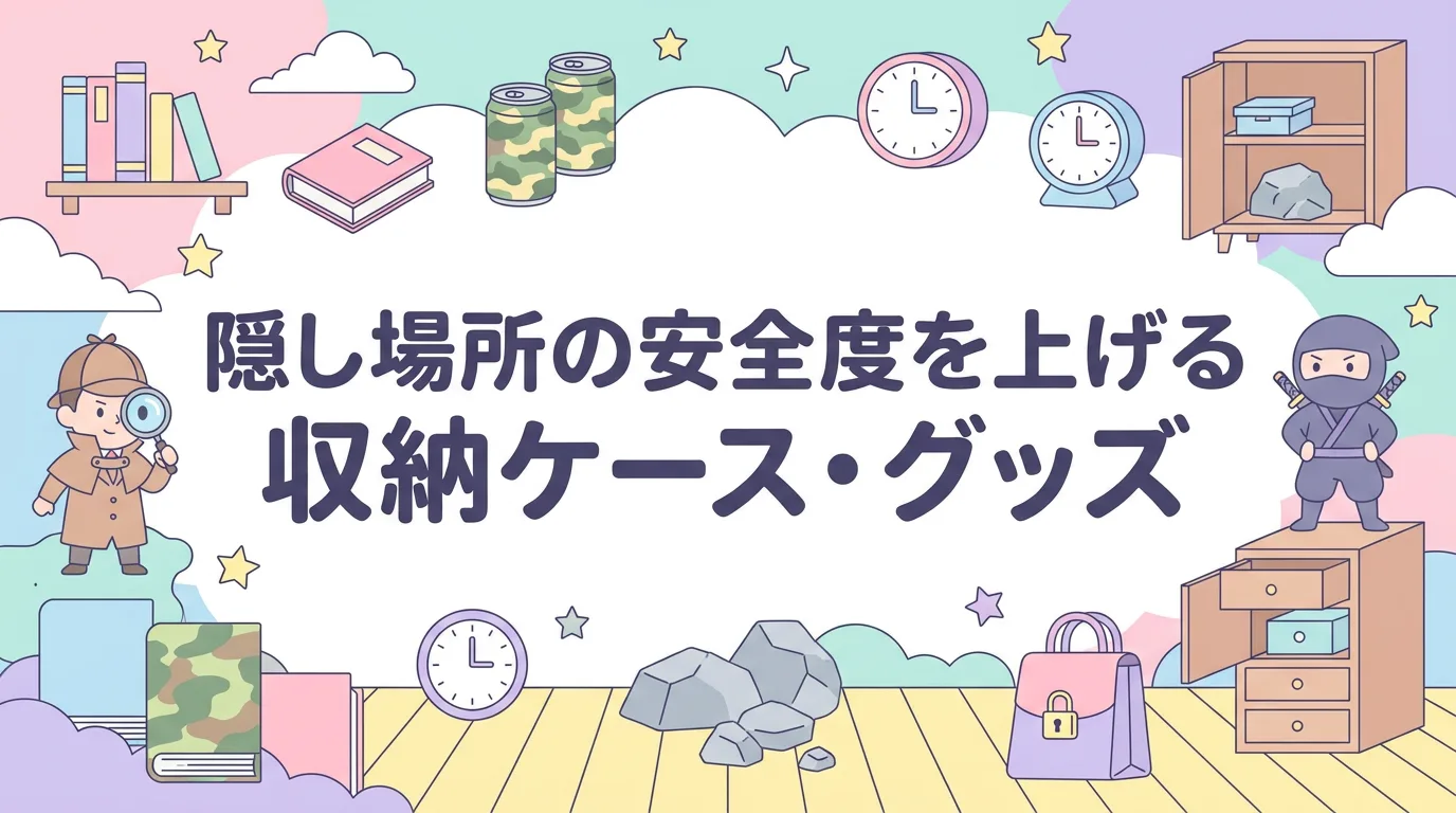 隠し場所の安全度を上げる収納ケース・グッズ