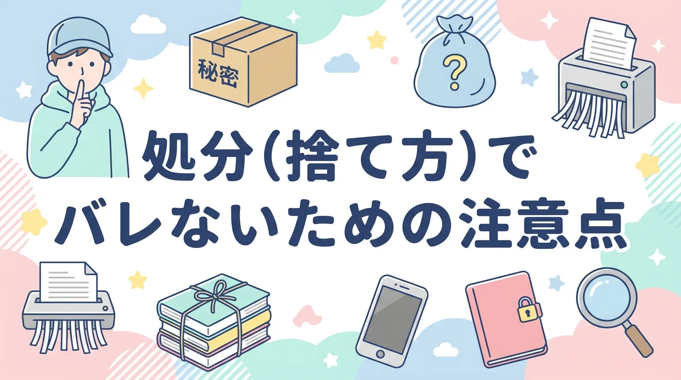 処分(捨て方)でバレないための注意点