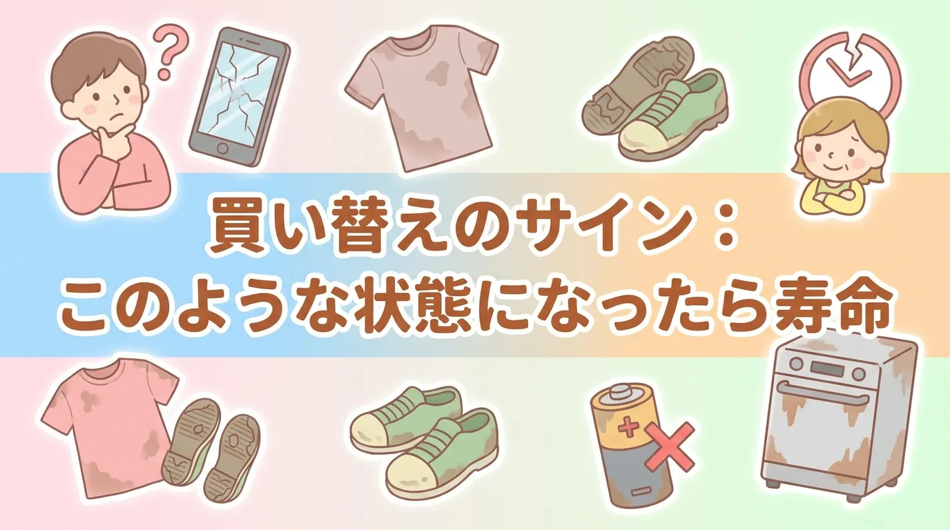 買い替えのサイン:このような状態になったら寿命