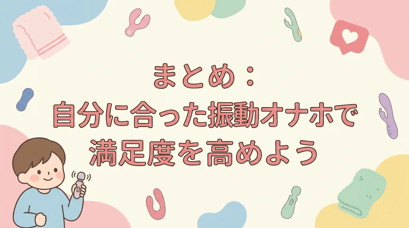 まとめ:自分に合った振動オナホで満足度を高めよう