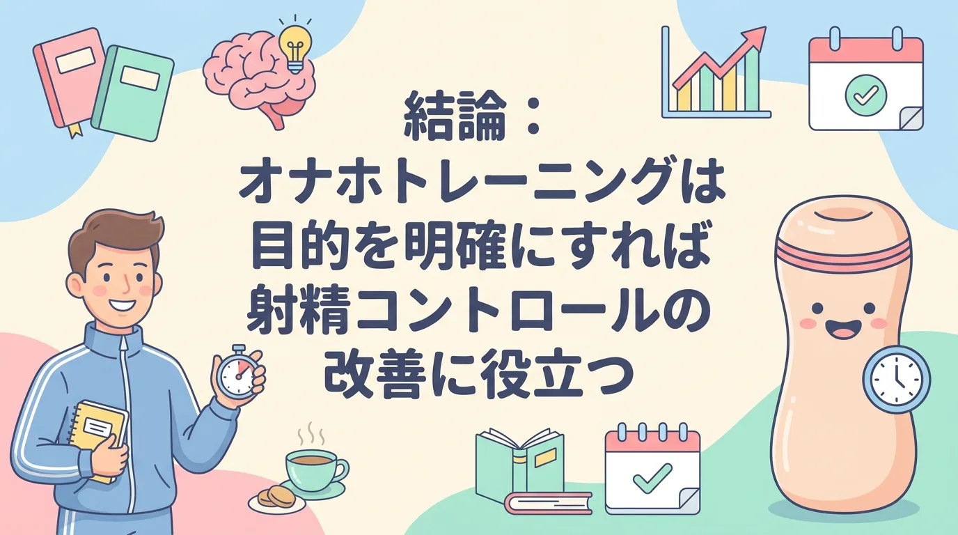結論：オナホトレーニングは目的を明確にすれば射精コントロールの改善に役立つ
