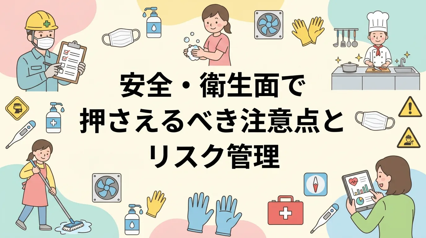 安全・衛生面で押さえるべき注意点とリスク管理