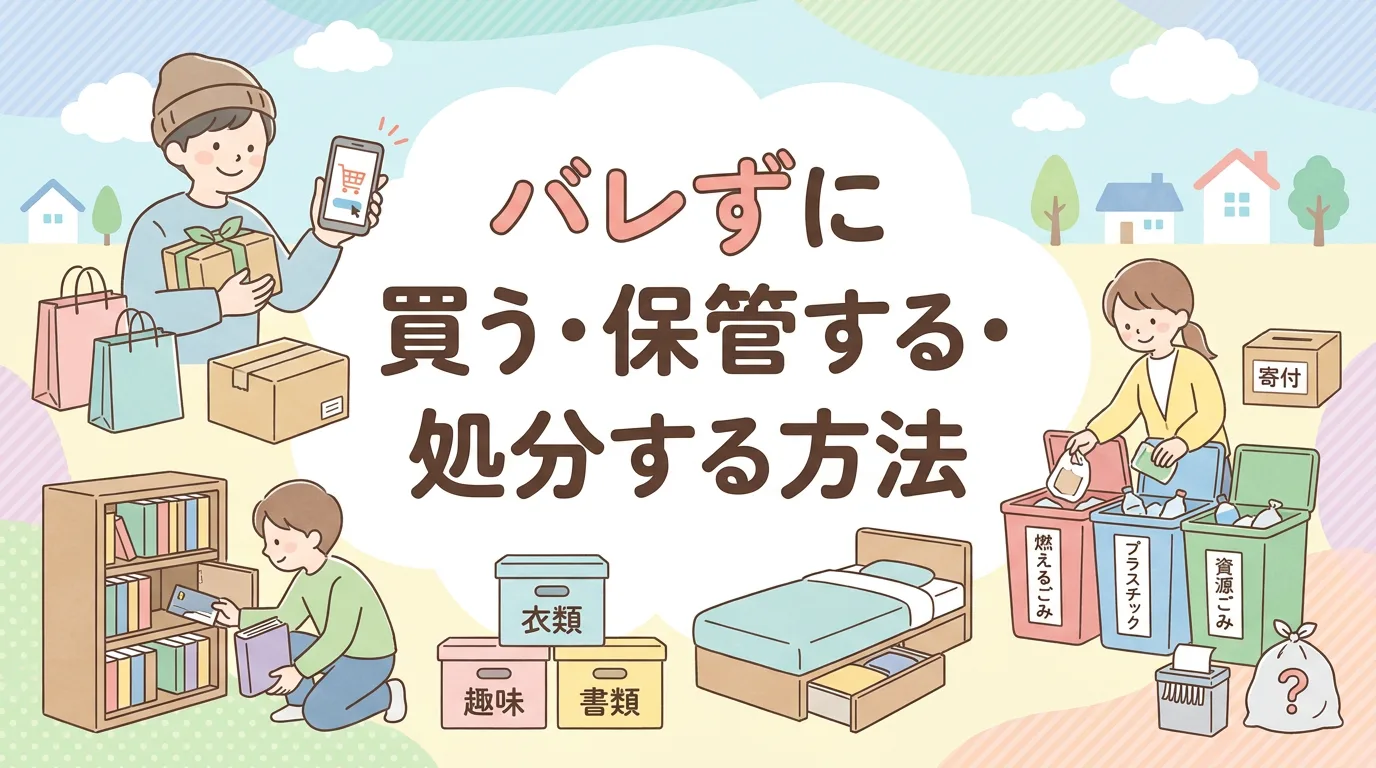 バレずに買う・保管する・処分する方法