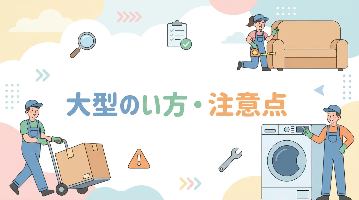 大型の使い方・注意点