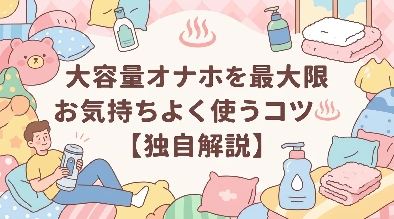 大容量オナホを最大限気持ちよく使うコツ【独自解説】