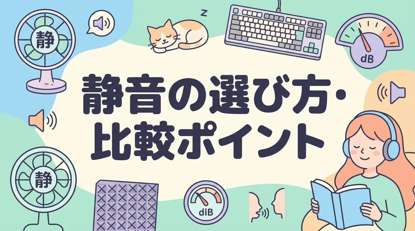 静音の選び方・比較ポイント
