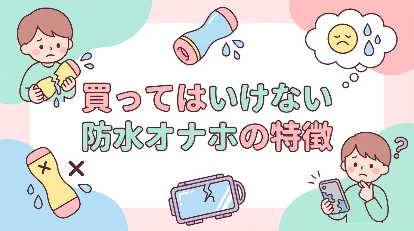 買ってはいけない防水オナホの特徴