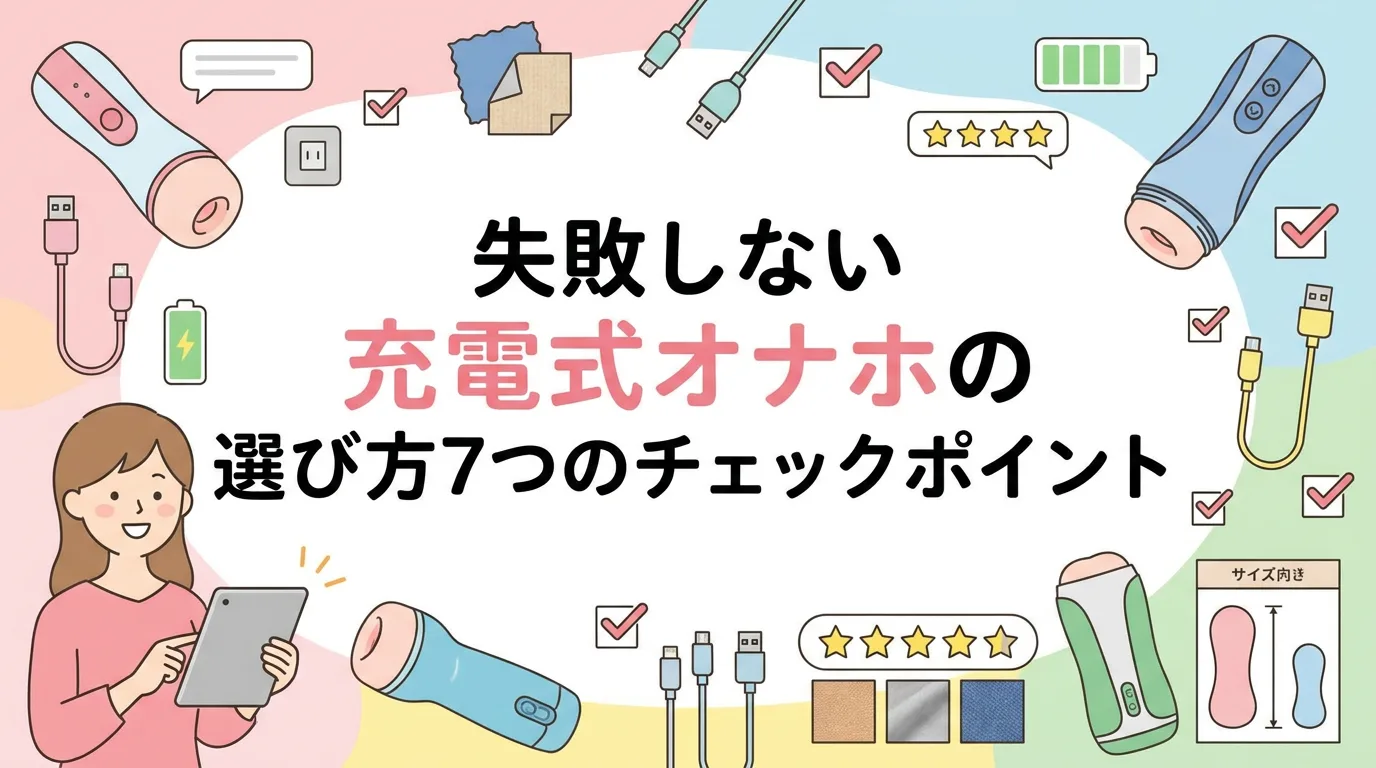 失敗しない充電式オナホの選び方7つのチェックポイント