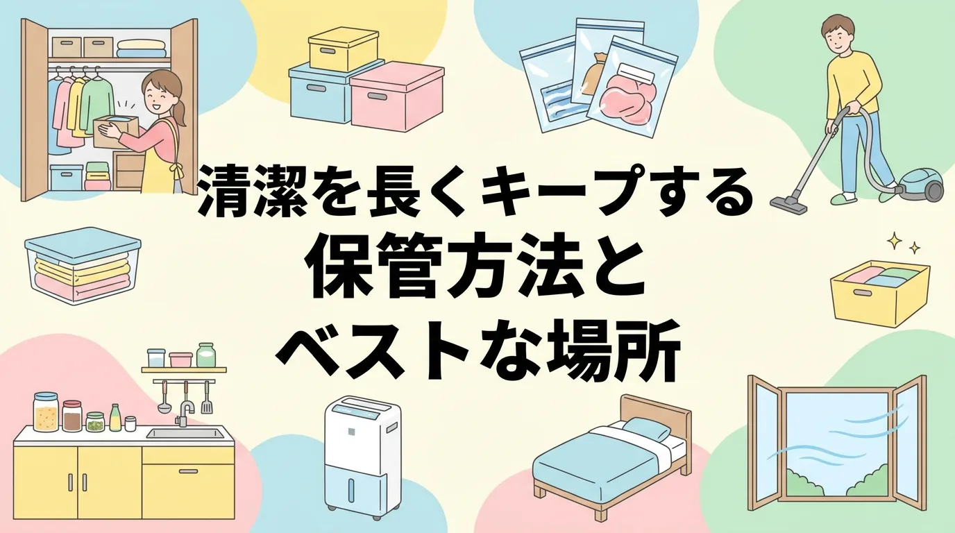 清潔を長くキープする保管方法とベストな場所