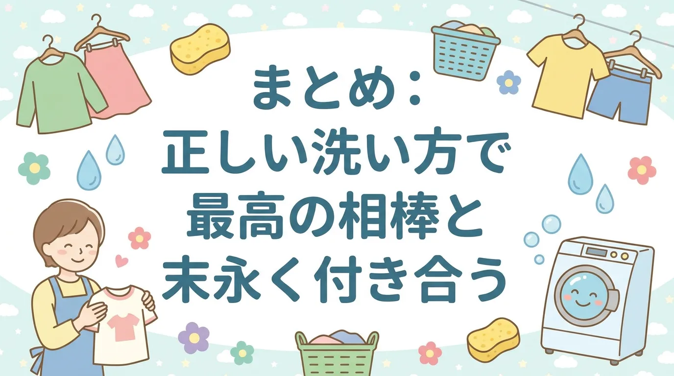 まとめ：正しい洗い方で最高の相棒と末永く付き合う